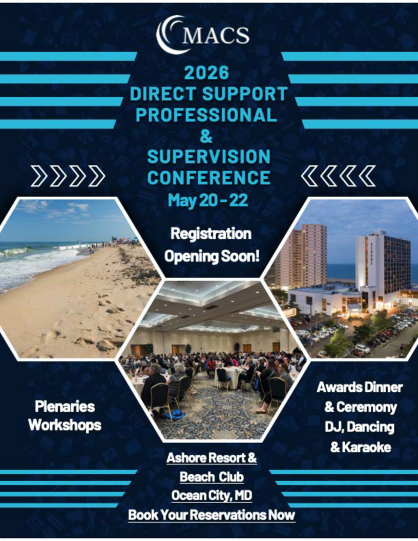 Community Direct Support 2026 Direct Support & Supervision Conference - Maryland Association of ...